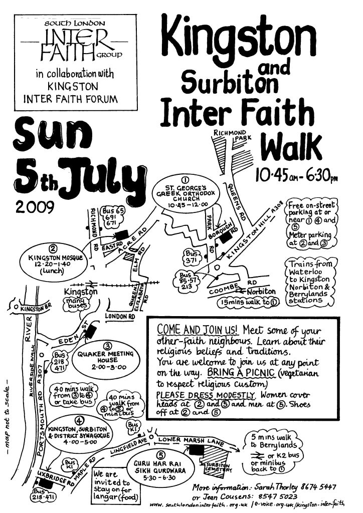 Map of the walk
