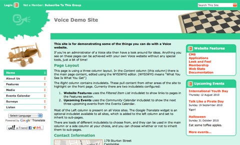 Voice Demo Site